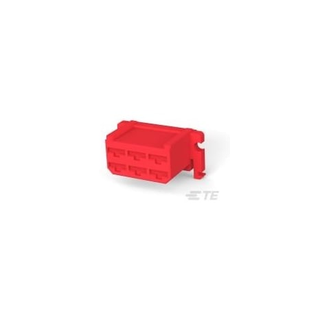 Te Connectivity FF 312 REC HSG 6P NYLON RED 1-171432-2